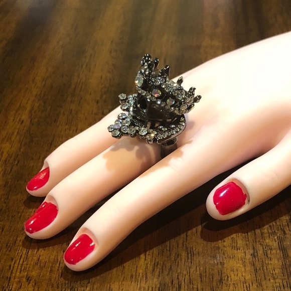 Halloween Skeleton Skull Ring Stretch Link Band - Picture 5 of 7